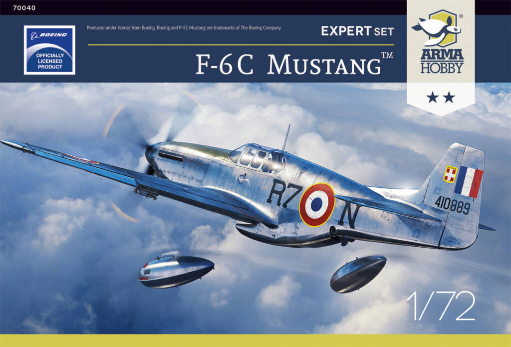 Arma Hobby 1/72 F-6C Mustang Plastic Model Kit [70040]