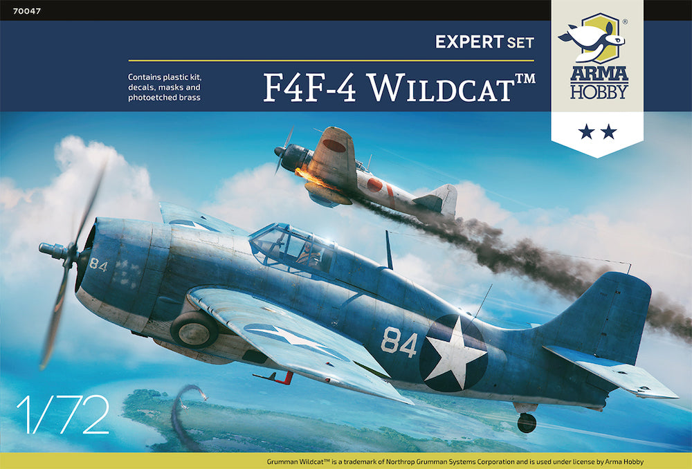 Arma Hobby 1/72 F4F-4 Wildcat Expert Set Plastic Model Kit [70047]