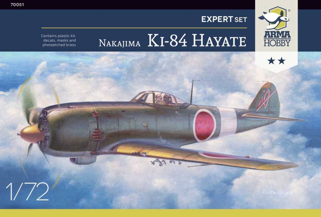 Arma Hobby 1/72 Nakajima Ki-84 Hayate Expert Set Plastic Model Kit [70051]
