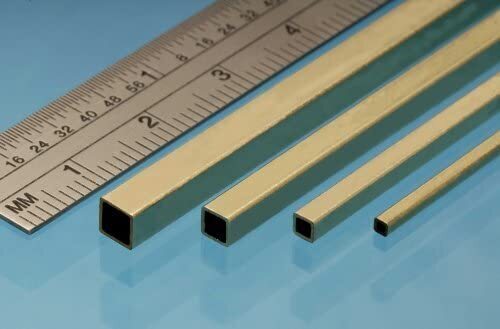 Albion Square Brass Tube 1.6 x 1.6 x 305mm (3) [SSB1M]