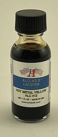 Alclad II Hot Metal Yellow 1oz/30ml Lacquer Paint