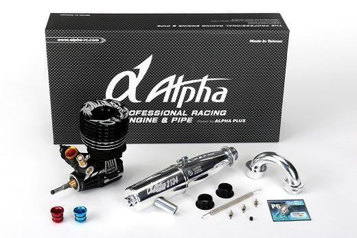 Alpha Dragon III .21 3P-Pre Broken-in engine Combo(EFRA2134 pipe)