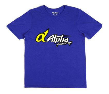 Alpha Plus T-shirt M-Size(Blue)