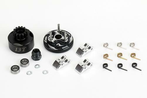 Alpha Clutch Bell COMBO SET (13T, bearings, flywheel, clutch shoes, springs, nut)