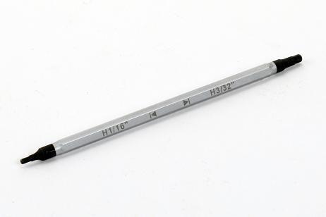 Alpha Hex screwdriver: H1 / 16", H3 / 32 "