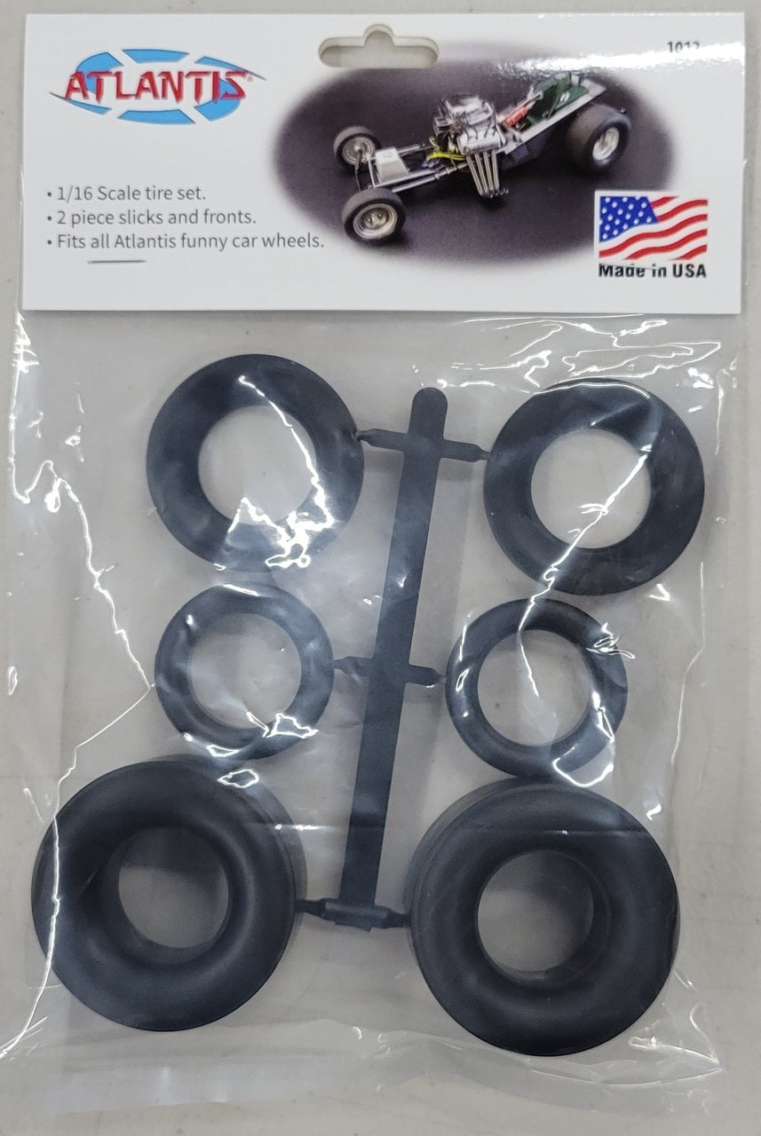 Atlantis 1/16 Funny Car Tire set Plastic Model Kit