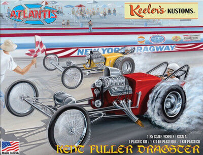 Atlantis 1/25 Keelers Kustom's Kent Fuller Dragster Plastic Model Kit