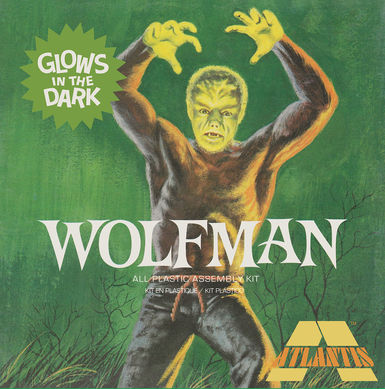 Atlantis 1/8 Lon Chaney Jr. The Wolfman Glow Limited Edition Plastic Model Kit