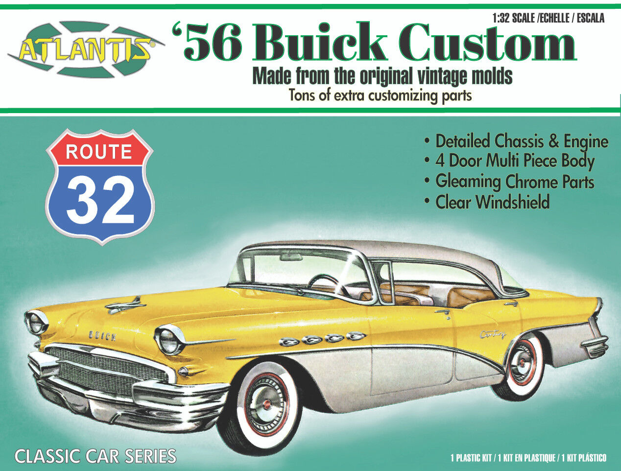 Atlantis Models 1/32 1956 Buick Riviera Customizing Plastic Model Kit