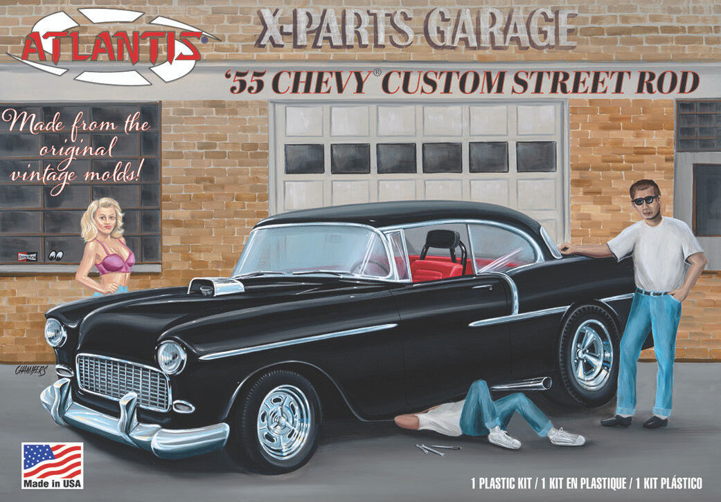 Atlantis 1/25 1955 Chevy Plastic Model Kit