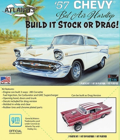 Atlantis 1/25 1957 Chevy Bel Air Plastic Model Kit