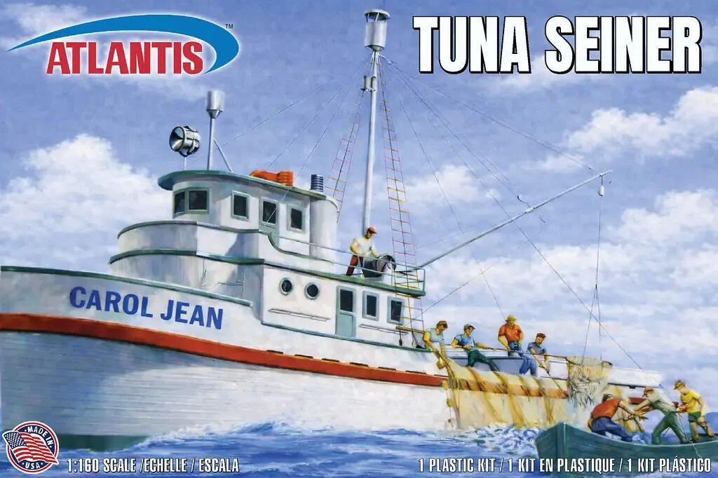 Atlantis 1/160 Tuna Seiner Corsair - Tuna Fishing Boat Plastic Model Kit