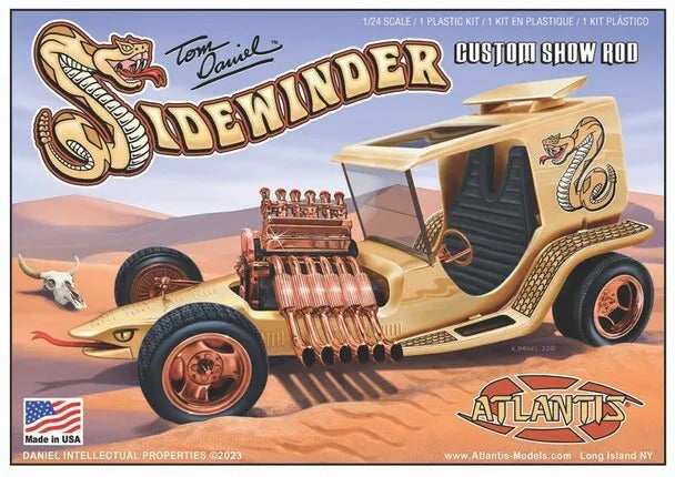 Atlantis 1/24 Tom Daniel Sidewinder Custom Show Rod Plastic Model Kit [M2210]