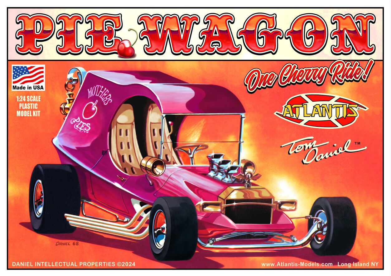 Atlantis 1/24 Tom Daniel Pie Wagon Plastic Model Kit