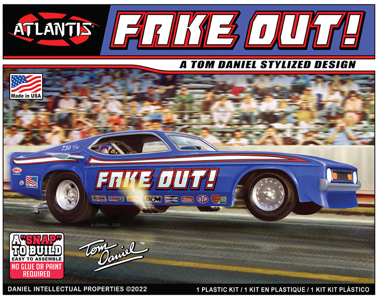 Atlantis 1/32 Snap Tom Daniel Fake Out Funny Car Plastic Model Kit