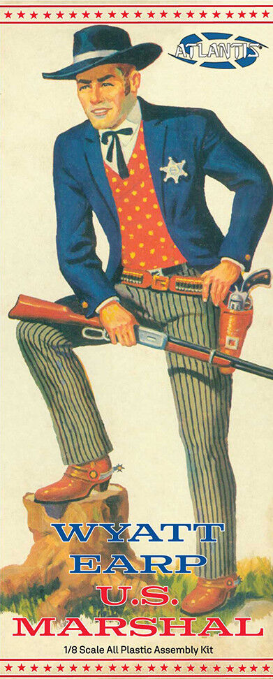 Atlantis 1/8 Wyatt Earp Figure Plastic Model Kit