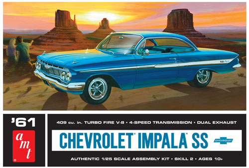 AMT1013 AMT 1/25 1961 Chevy Impala SS Plastic Model Kit