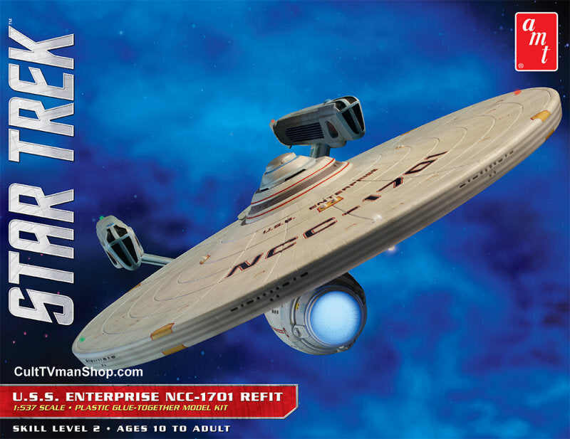 AMT1080 AMT 1/537 Star Trek USS Enterprise Refit Plastic Model Kit AMT