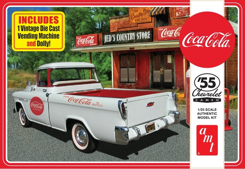 AMT1094 AMT 1/25 1955 Chevy Cameo Pickup (Coca-Cola) Plastic Model Kit AMT