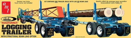 AMT1103 AMT 1/25 Peerless Logging Trailer Plastic Model Kit