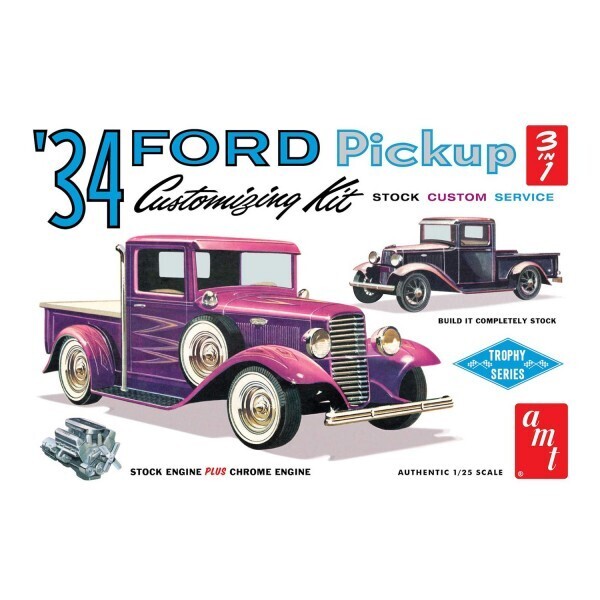 AMT1120 AMT 1/25 1934 Ford Pickup Plastic Model Kit AMT