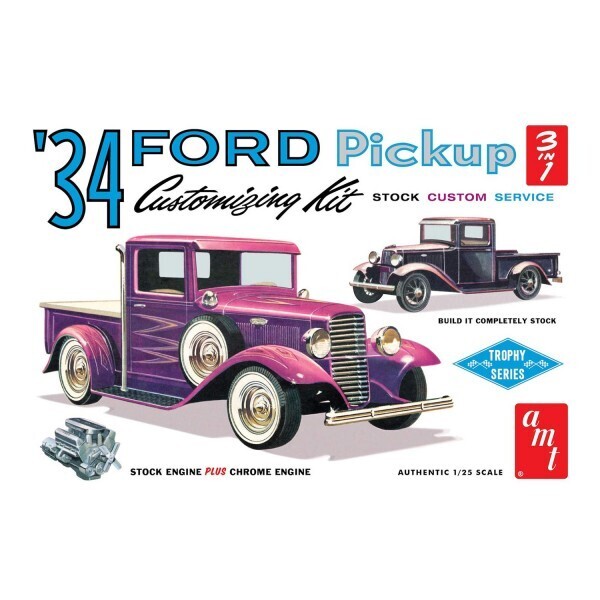 AMT1120 AMT 1/25 1934 Ford Pickup Plastic Model Kit