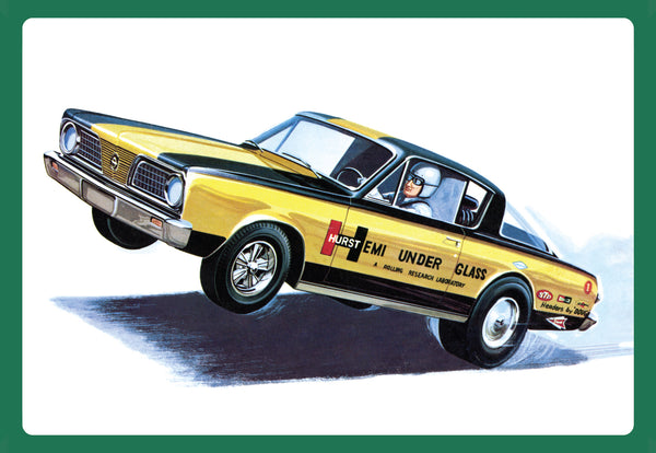 AMT1153 AMT 1/25 1966 Plymouth Barracuda "Hemi Under Glass" Plastic Model Kit