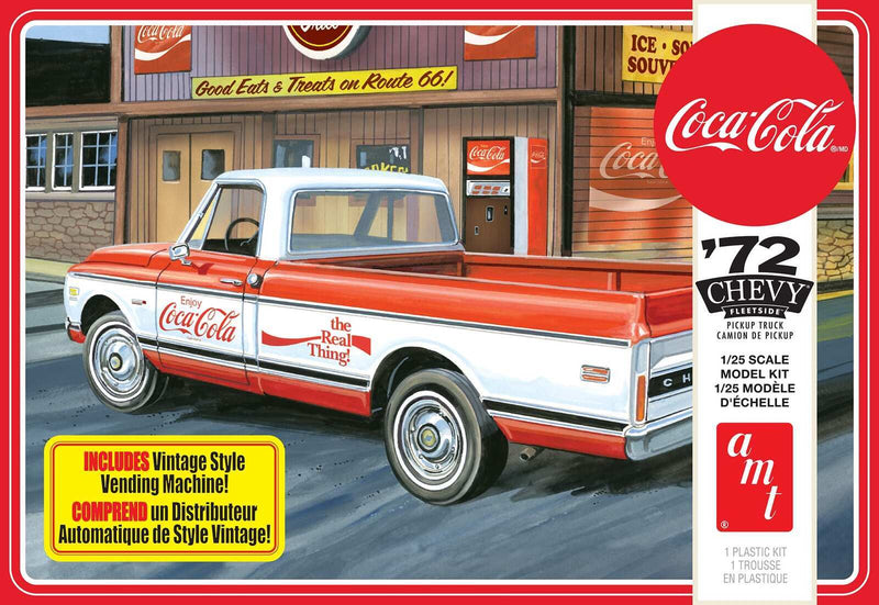 AMT1231M AMT 1/25 1972 Chevy Pickup w/Vending Machine & Crates (Coca-Cola) 2T Plastic Model Kit