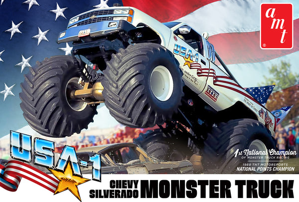 AMT1252M AMT 1/25 USA-1 Chevy Silverado Monster Truck Plastic Model Kit [1252M]