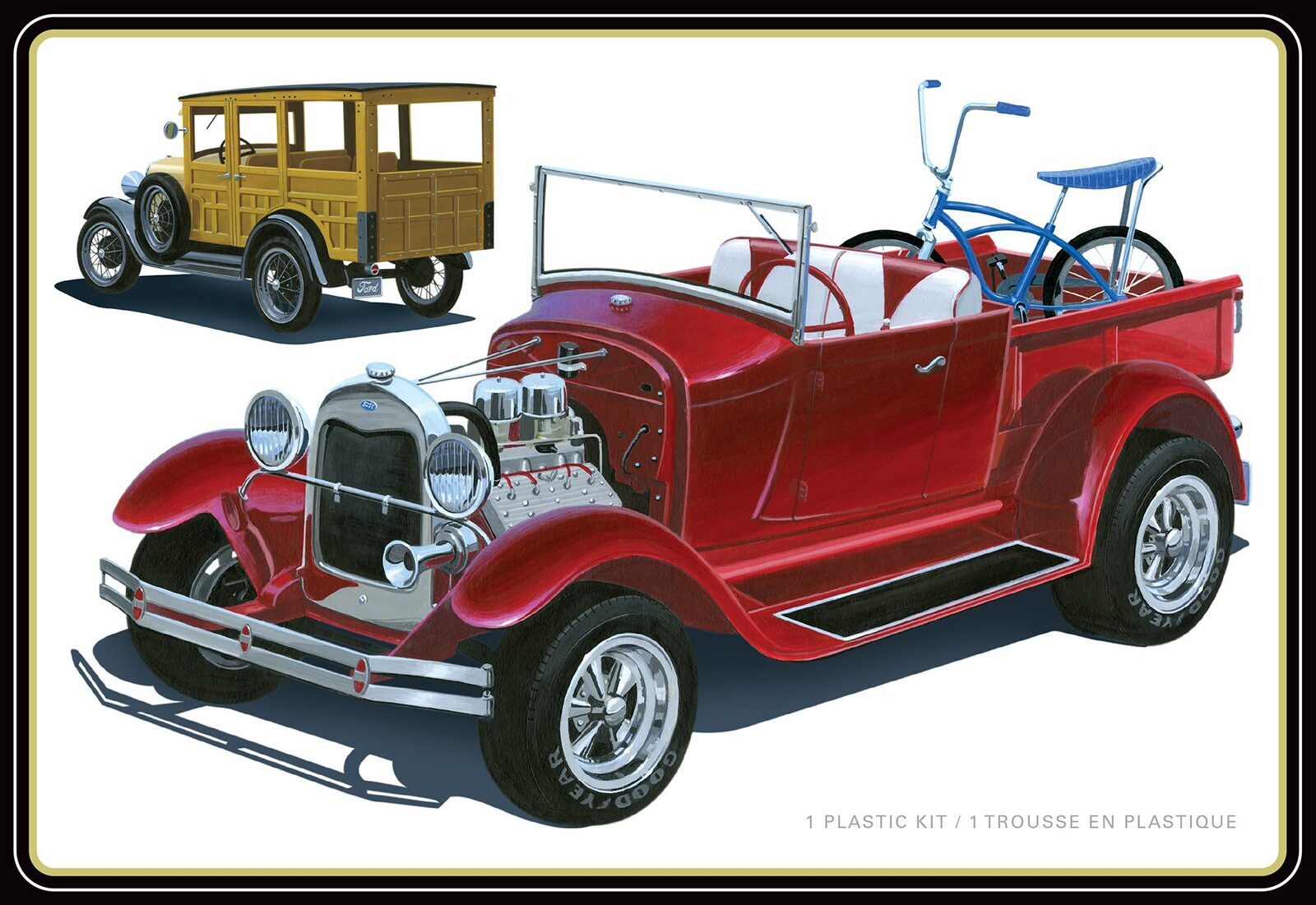 AMT1269M AMT 1/25 1929 Ford Woody Pickup Plastic Model Kit AMT