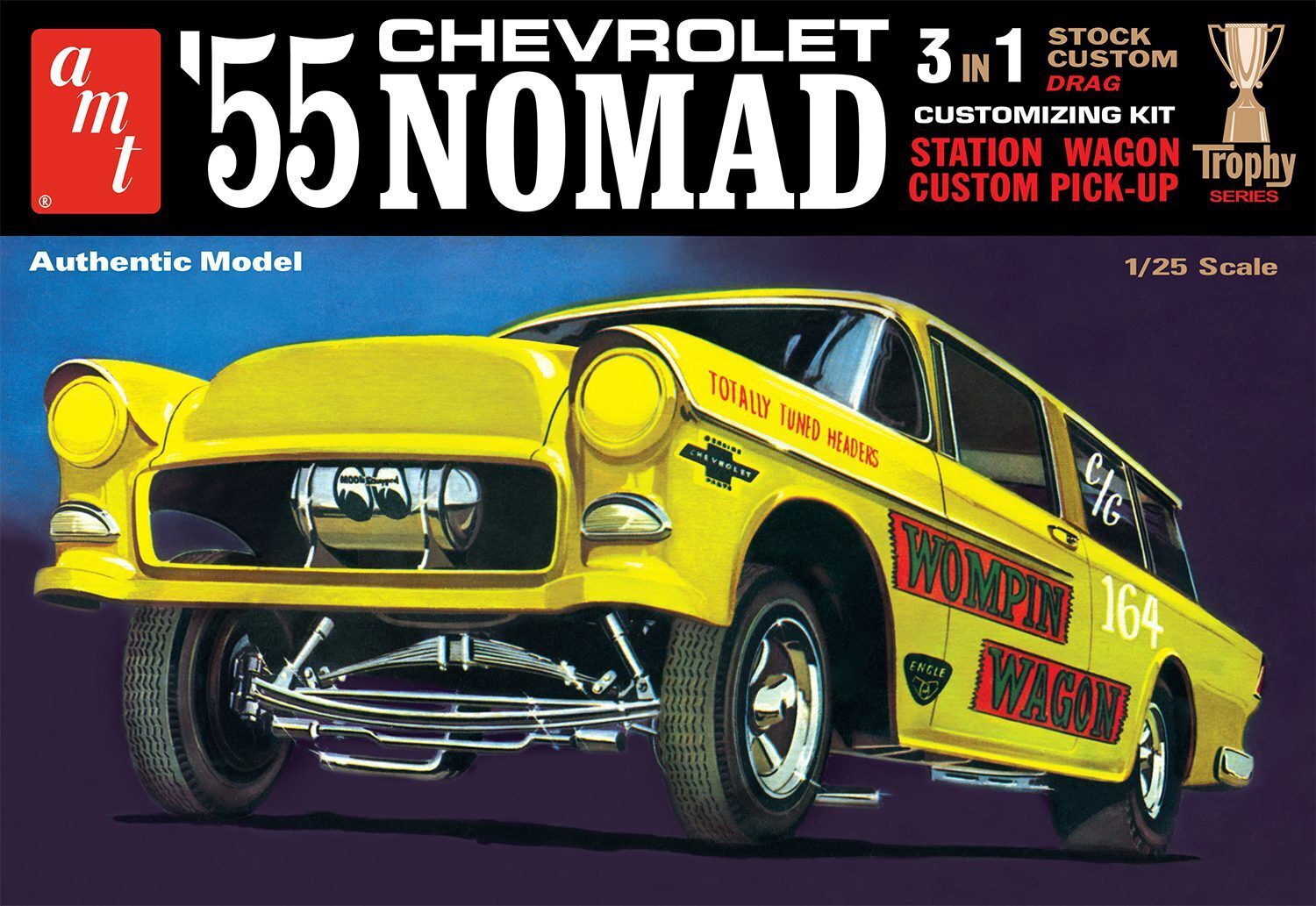 AMT1297 AMT 1/25 1955 Chevy Nomad Plastic Model Kit AMT