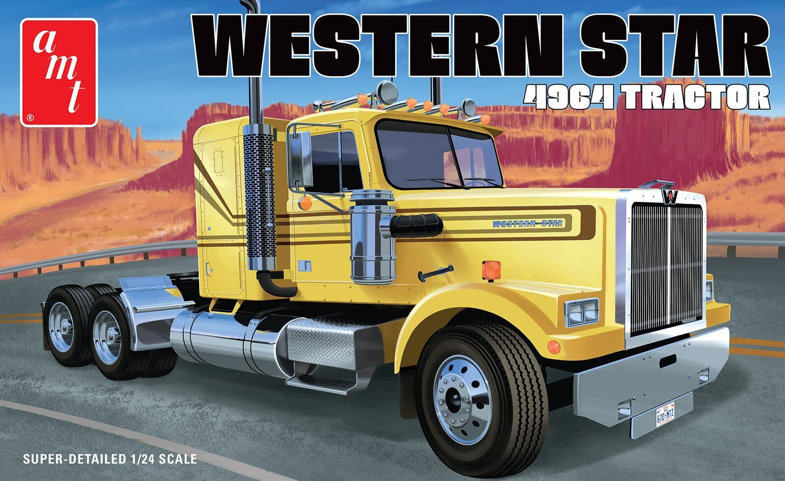 AMT1300 AMT 1/24 Western Star 4964 Tractor Plastic Model Kit AMT