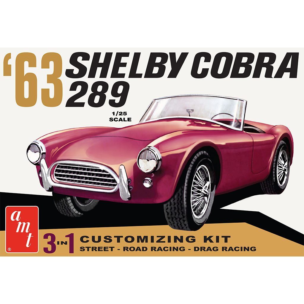 AMT1319 AMT 1/25 Shelby Cobra 289 Plastic Model Kit AMT