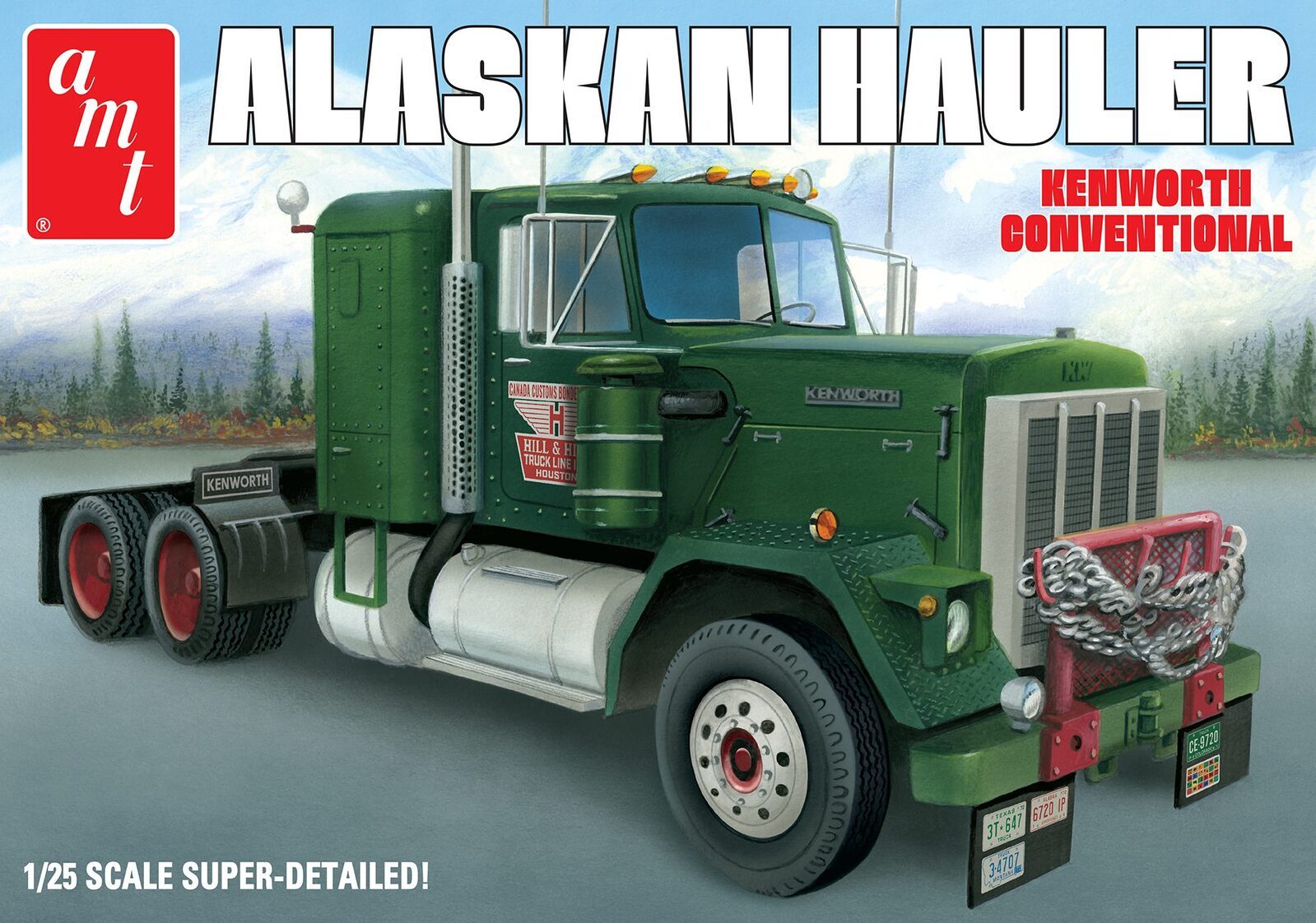AMT1339 AMT 1/25 Alaskan Hauler Kenworth Tractor Plastic Model Kit AMT