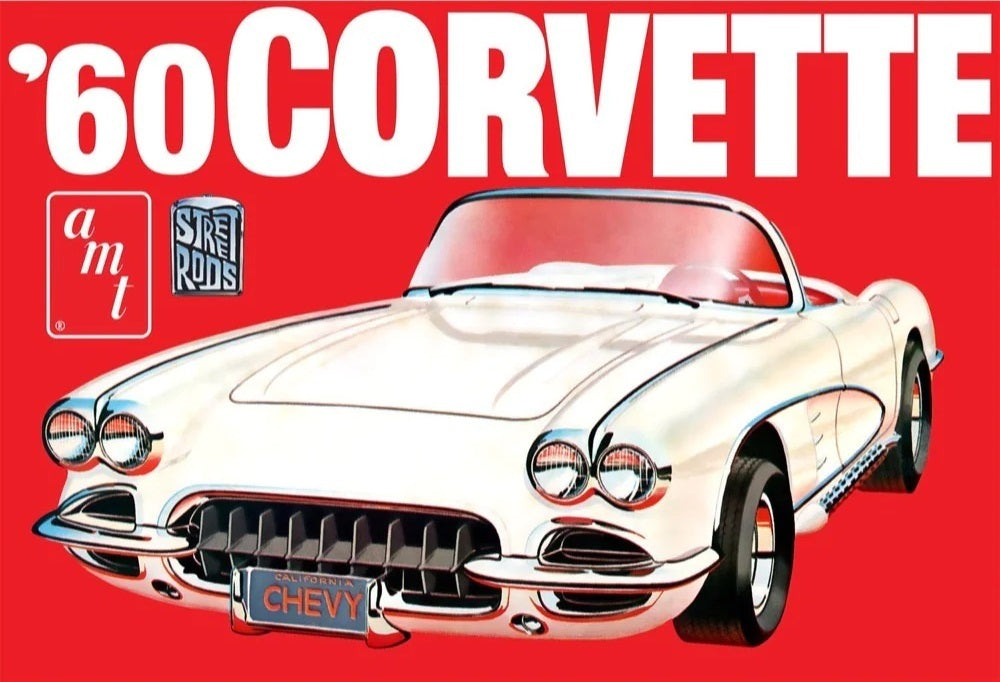 AMT1374 AMT 1/25 1960 Chevrolet Corvette Plastic Model Kit AMT