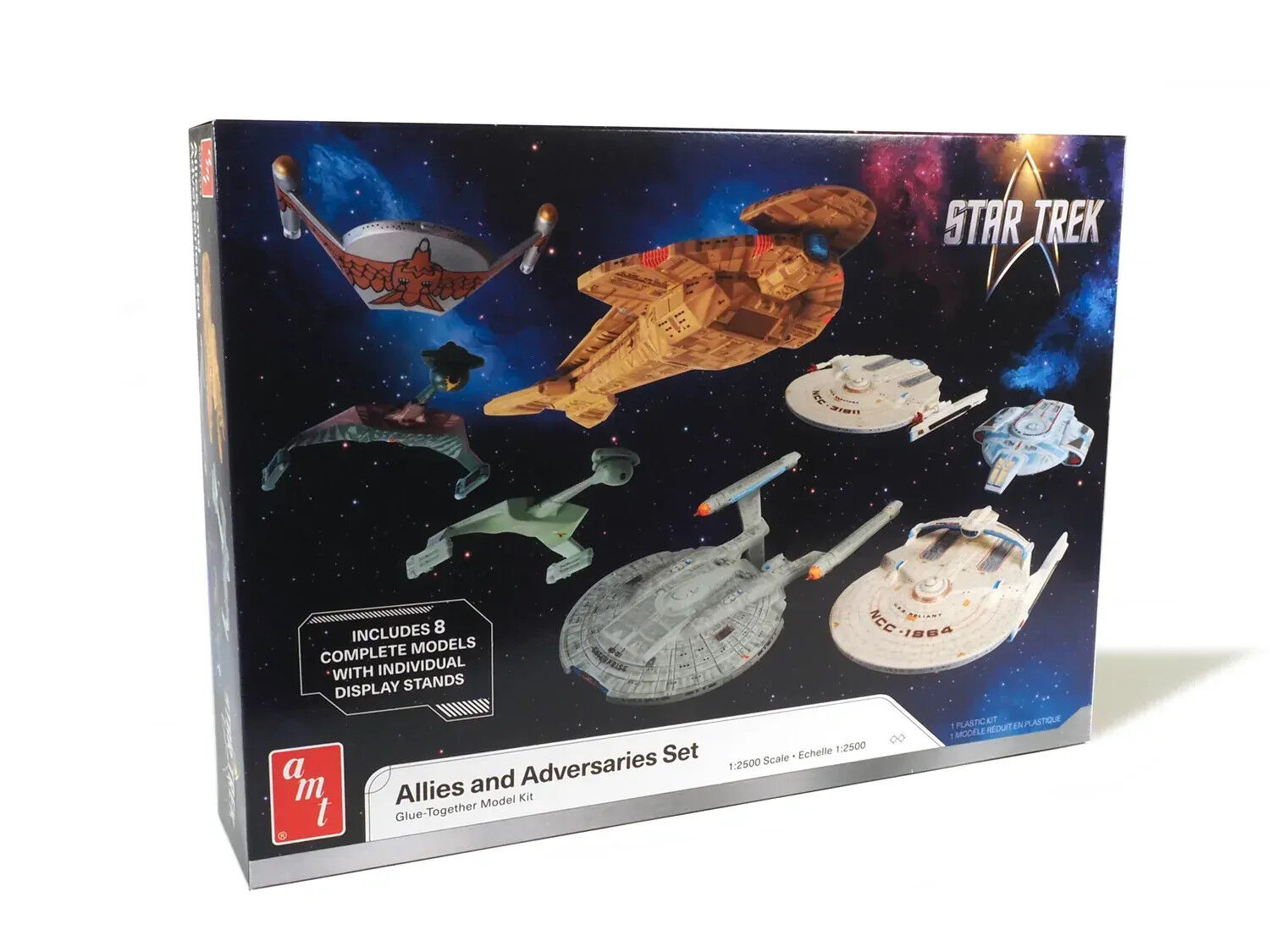 AMT 1/2500 Star Trek Adversaries & Allies Ship Set Plastic Model Kit