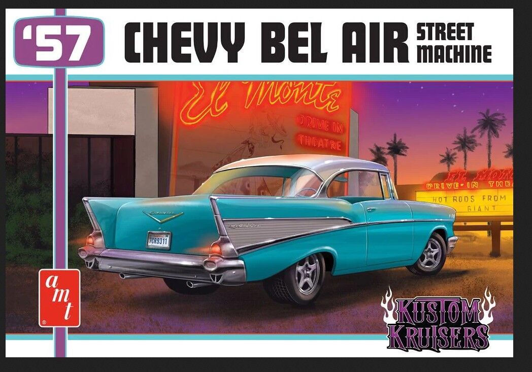 AMT 1/25 1957 Chevy Bel Air Street Machine Plastic Model Kit
