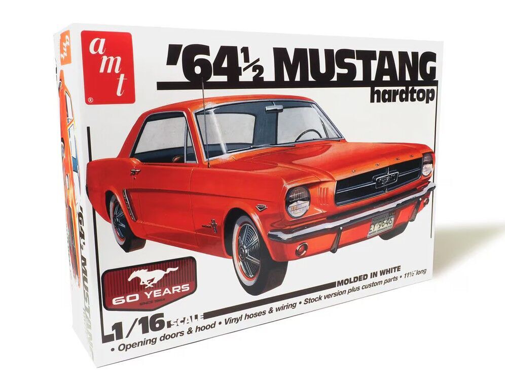 AMT 1/16 1964.5 Ford Mustang Coupe 60th Anniversary Plastic Model Kit