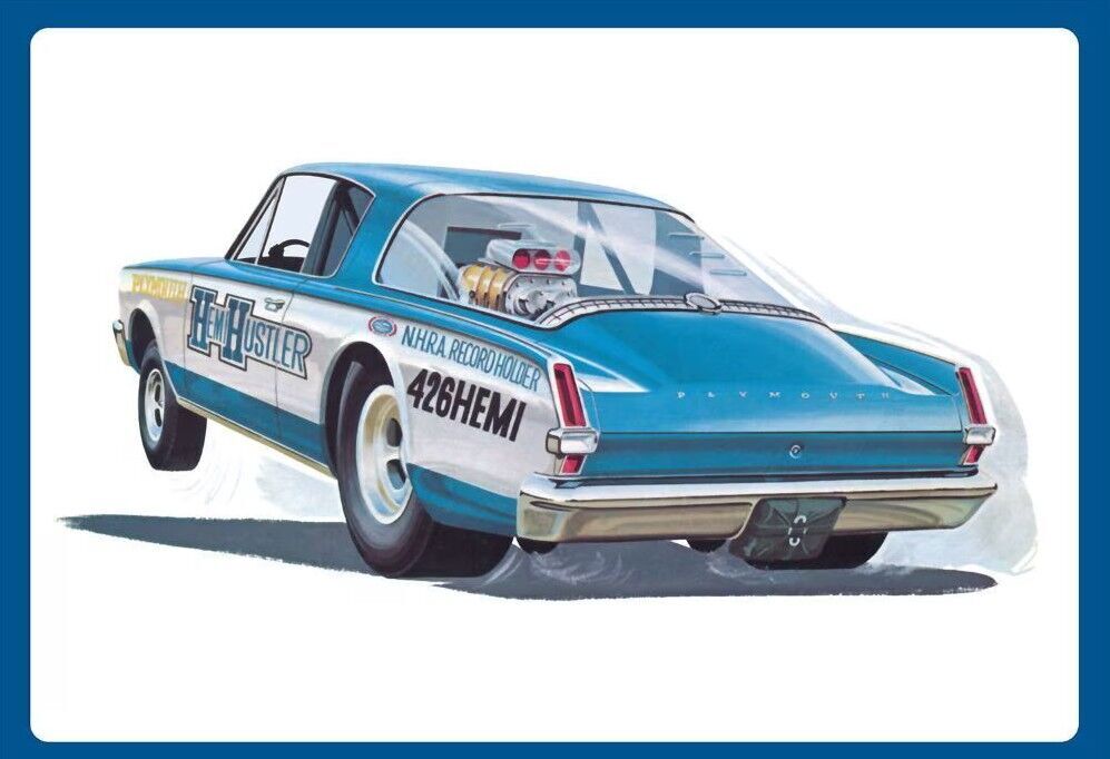 AMT 1/25 1966 Plymouth Barracuda Funny Car "Hemi Hustler" Plastic Model Kit