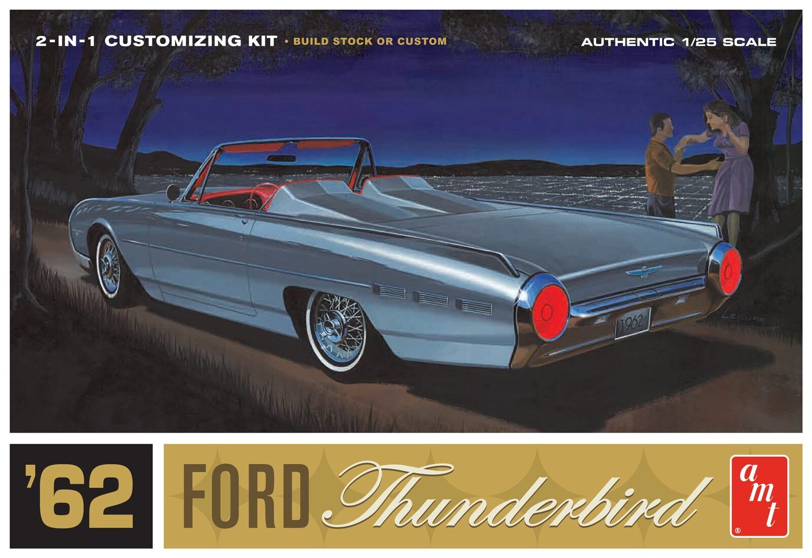 AMT682 AMT 1/25 1962 Ford Thunderbird Plastic Model Kit AMT