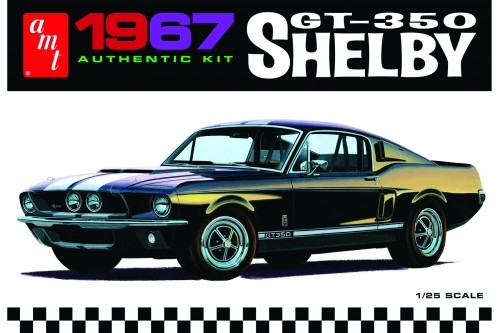 AMT800 AMT 1/25 1967 Shelby GT350 - White Plastic Model Kit AMT