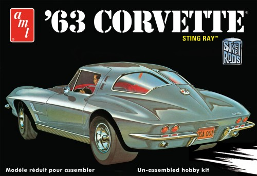 AMT861 AMT 1/25 1963 Chevy Corvette Plastic Model Kit