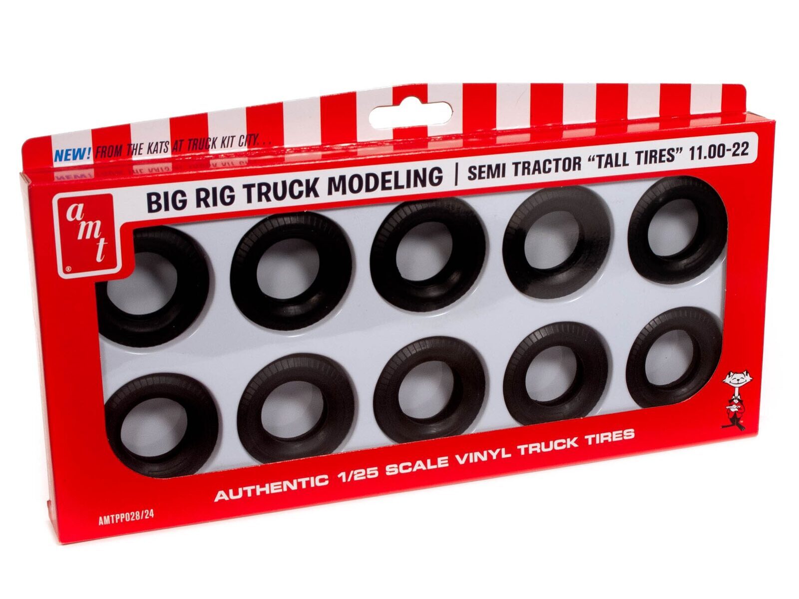 AMTPP028 AMT 1/25 Semi Truck Tall Tires Pack AMT