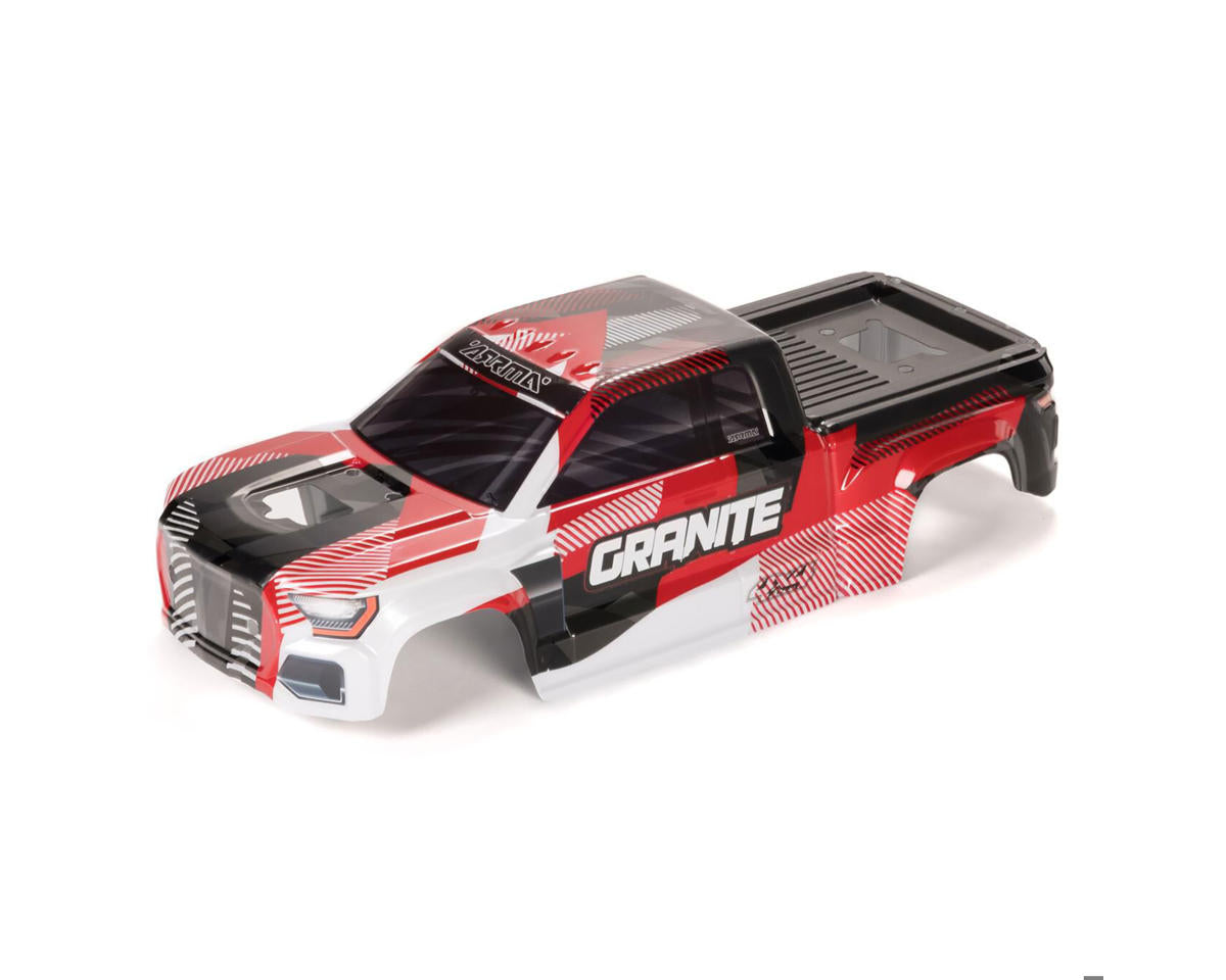 Arrma Granite V4 4X4 Painted Body, Red/White ARA-1622