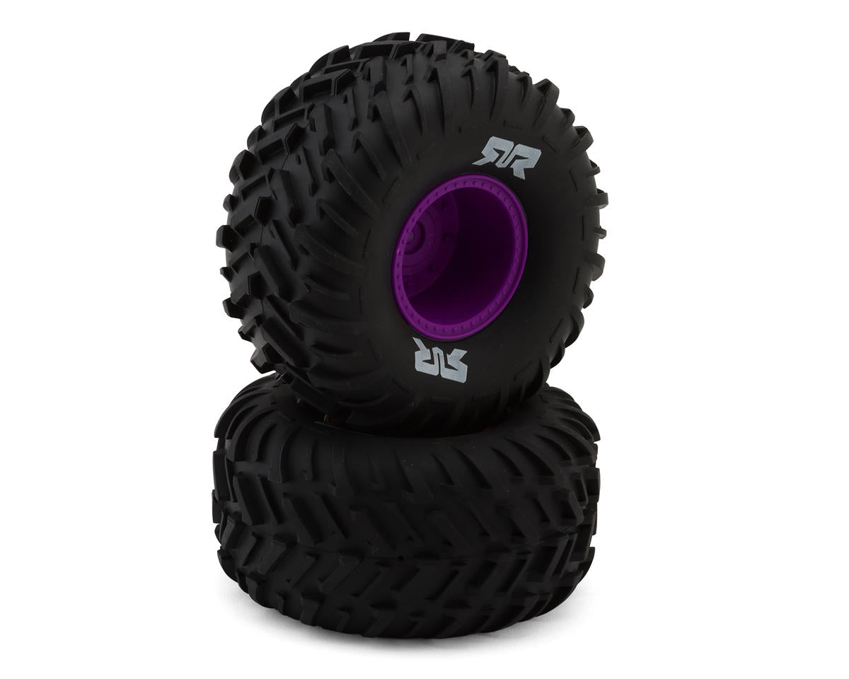 Arrma dBoots Cut Chevron MT Tyre Set Glued, Purple, Quake 223S ARA-2576