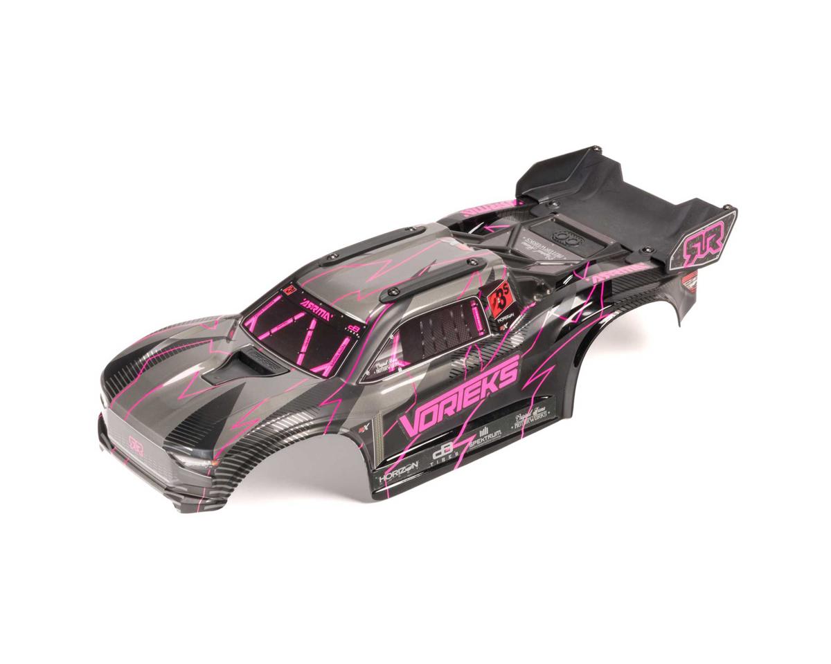 Arrma Vorteks 2wd 223S Painted Body with Hidden Body Mount, Pink/Black ARA-2580