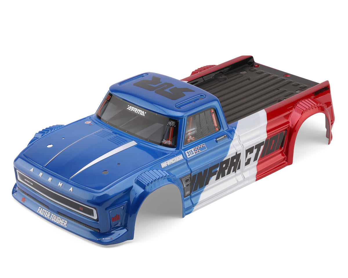 Arrma Infraction 223S Painted Body, Blue/Red - ARA-2644
