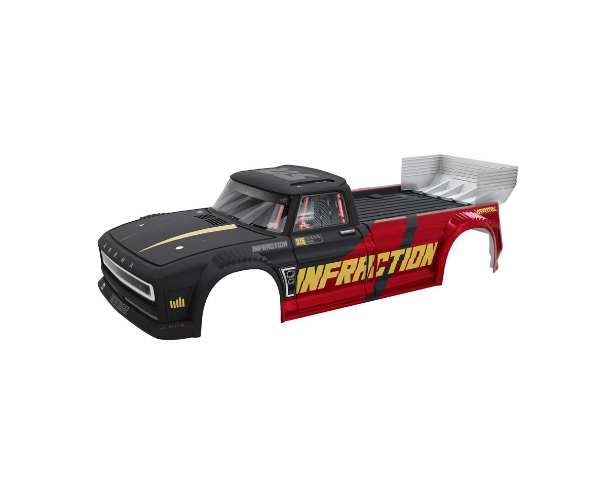 Arrma Infraction 223S Painted Body, Black/Red - ARA-2645