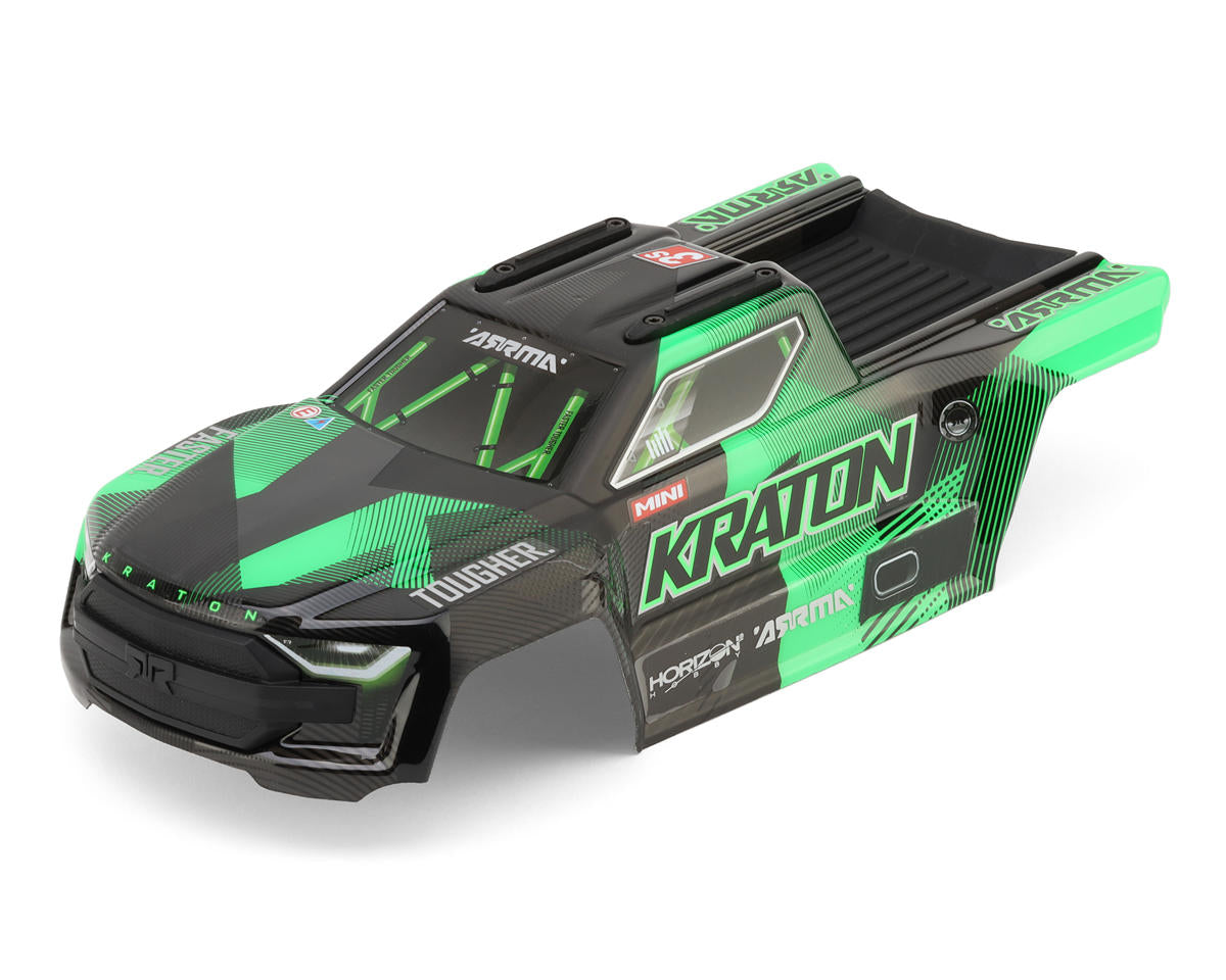 Arrma Mini Kraton Body, Black/Green - ARA-2655