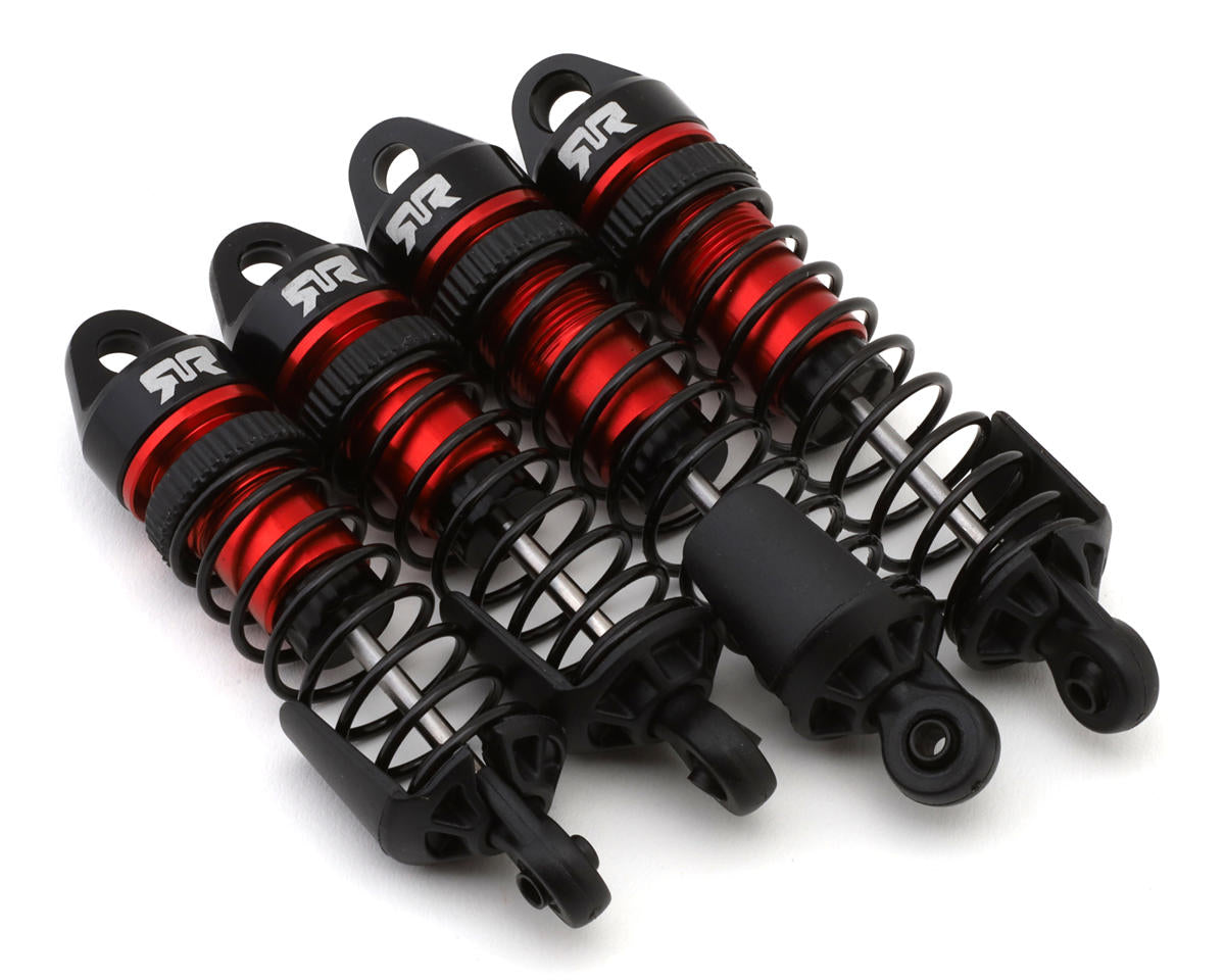 Arrma Assembled F/R Shock Set with 700cst Oil, 4pcs, Red - ARA-2670